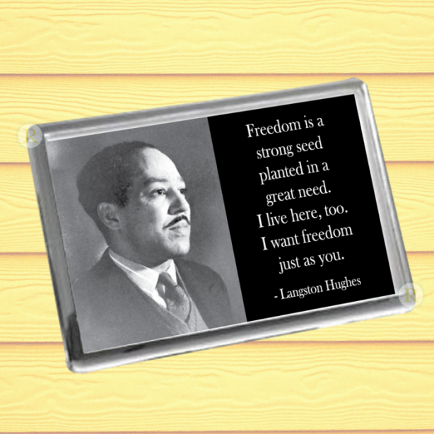 Langston Hughes Fridge Magnet